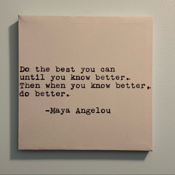 Haze Wall Art 8 X 8 Maya Angelou Quote Wall Canvas Poshmark